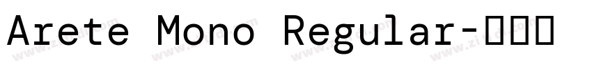 Arete Mono Regular字体转换